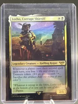Lotho, Corrupt Shirriff 0213 Foil Lord Of The Rings Magic The Gathering MTG - Image 2