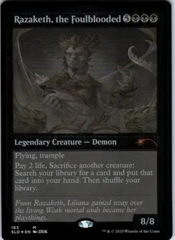MTG Razaketh, the Foulblooded (Etched) (163) | NM Foil | Secret Lair {SLD} - Image 2
