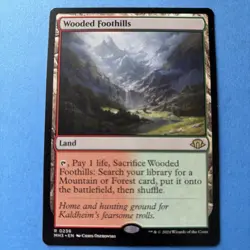 Wooded Foothills Modern Horizons 3 Near Mint Condition MTG Magic the Gathering - Image 1