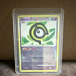 Pokemon Unown [C] 67/130 Diamond and Pearl Reverse Holo Uncommon HP 50 Basic TCG - Image 1