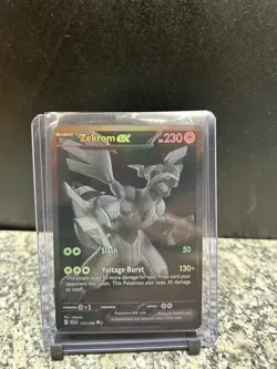 Pokemon Zekrom EX Black White Rare Holo Sv: Black Bolt 172/086 English - Image 1