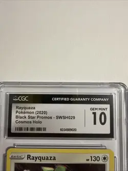 Pokemon TCG Rayquaza Black Star Promo SWSH029 CGC Gem Mint 10 - Image 2