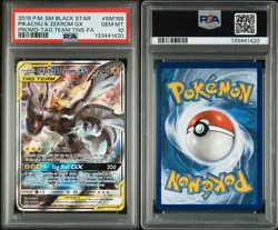 Pokemon 2019 Tag Team Pikachu & Zekrom GX Black Star Promo SM168 PSA 10 GEM MINT - Image 2
