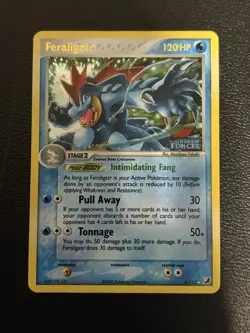 Pokemon TCG Feraligatr 4/115 EX Unseen Forces Reverse Holo - NM - Image 1