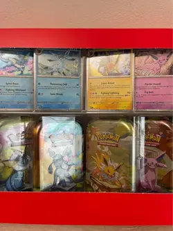 Pokemon TCG: Scarlet & Violet - Prismatic Evolutions 8 Pack Mini Tin Set Costco - Image 2