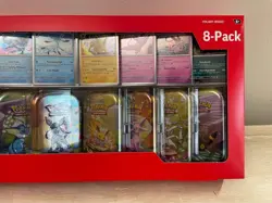 Pokemon TCG: Scarlet & Violet - Prismatic Evolutions 8 Pack Mini Tin Set Costco - Image 4