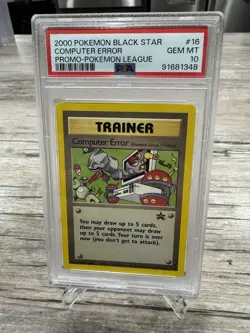 PSA 10 2000 POKEMON PROMO BLACK STAR 16 COMPUTER ERROR POKEMON LEAGUE - Image 1