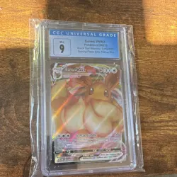 Pokemon Eevee VMAX SWSH087 Promo Full Art Holo CGC 9 Shining Fates Elite Trainer - Image 1