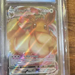 Pokemon Eevee VMAX SWSH087 Promo Full Art Holo CGC 9 Shining Fates Elite Trainer - Image 2