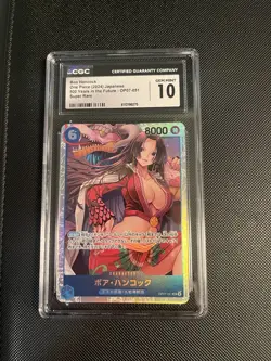 One Piece CGC 10 Boa Hancock 500 Years in the Future OP07-051 SR Japanese - Image 1