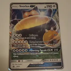 Pokemon TCG 3-Card Lot Snorlax GX SM05 Holo Jumbo & Standard Cards - Image 2