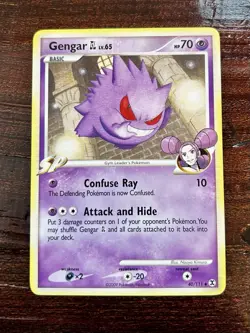 Pokemon TCG Gengar GL LV65 Rising Rivals Card 40/111 2009 LP - Image 1