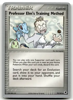 Professor Elm's Training Method 2007 79/101 World Championship Card Pokemon Mod - Image 1