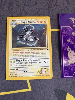 Pokemon Card Lt Surge's Magneton 8/132 Gym Heroes Holo Rare 040💎NM💎 - Image 1
