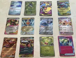 Pokemon Card Lot IR’s, Full Art, Mega EX’s, More Pack Fresh 12 Card Lot - Image 1
