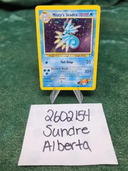 Misty's Seadra - Pokemon Gym Hereos Holo - #9/132 - Vintage Pokemon Card - Image 1