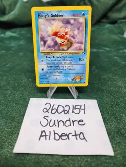 Misty's Goldeen - Pokemon Gym Heroes - #85/132 - Vintage Pokemon Card - Image 1