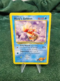 Misty's Goldeen - Pokemon Gym Heroes - #85/132 - Vintage Pokemon Card - Image 2