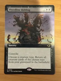 Bloodline Bidding - Extended Art - ECL - MTG - NM - 0359 - Image 1