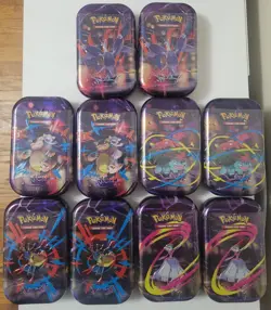 Pokemon Mega Evolution Heroes Mini Tins Lot of (10) Factory Sealed Full art Sets - Image 1