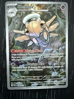 Pokemon Shedinja Me01: Mega Evolution 144/132 Full Art Holo Illustration Rare - Image 1