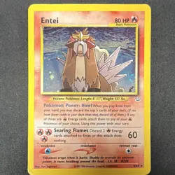 Pokemon Entei 06/64 Neo Revelation Holo Rare Unlimited 80HP Basic Beast - Image 1