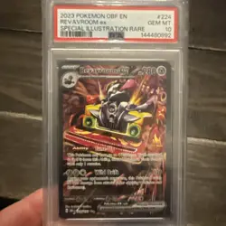 2023 Pokemon OBF En Revavroom Ex Special Illustration Rare #224 PSA 10 - Image 1