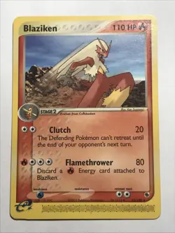 Pokemon TCG Blaziken EX Ruby and Sapphire 15/109 Regular Rare - Image 2