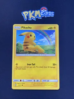 Pokemon TCG Pikachu Shining Legends 28/73 Regular LP. - Image 1