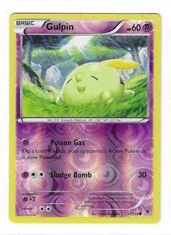 Pokemon - GULPIN - 37/119 - Reverse Holo - Phantom Forces - NM/M - Image 1