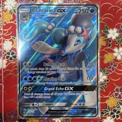 Primarina GX SM Promo Pokemon Full Art Holo Water Promo 2017 SM39 250HP GX - Image 1