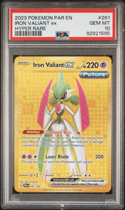 PSA 10 ⭐ Iron Valiant ex - 261/182 Hyper Rare Holo - Pokemon SV04: Paradox Rift - Image 2