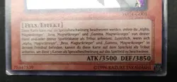 YuGiOh Valkyrion, Magnetkrieger WC4 G001 Secret Rare Promo Alpha Beta Gamma - Image 3