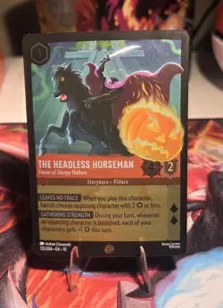 Disney Lorcana The Headless Horseman-Terror of Sleepy Hollow 204 Character Card - Image 1