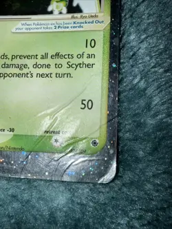 Pokemon Scyther EX Holo Card Ruby and Sapphire 102/109 - Image 2