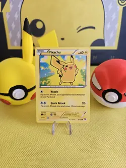 Pokemon Pikachu Cosmos Holo Promo Card XY 42/146 2014 Promo - Image 1