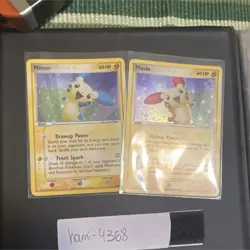 Pokemon Minun & Plusle EX Delta Species Holo Lot of 2 Cards English - Image 1