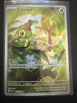 Pokemon TCG Caterpie 172/165 Scarlet & Violet 151 Holo Card NM Condition - Image 2