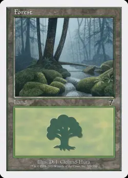 MTG Forest (328) ** Seventh Edition ** English (NM) - Image 1