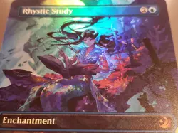 Rhystic Study - MTG Anime Borderless Foil - Wilds of Eldraine Enchanting Tales - Image 3