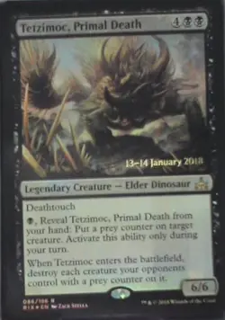 Tetzimoc, Primal Death - Rivals of Ixalan: #86, MTG - Foil Lp C250 - Image 1