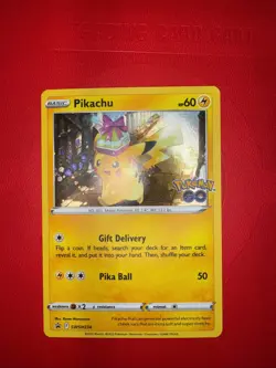 Pikachu - SWSH234 - Cosmos Holo - Black Star Promo - Pokemon Go - Pokemon - EX+ - Image 1