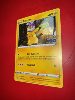 Pikachu - SWSH234 - Cosmos Holo - Black Star Promo - Pokemon Go - Pokemon - EX+ - Image 3