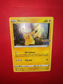 Pikachu - SWSH234 - Cosmos Holo - Black Star Promo - Pokemon Go - Pokemon - EX+ - Image 4