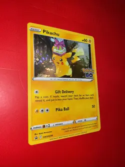 Pikachu - SWSH234 - Cosmos Holo - Black Star Promo - Pokemon Go - Pokemon - EX+ - Image 5