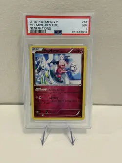 2016 Pokemon XY Generations MR. MIME 52/83 Reverse Holo PSA 7 - Image 1