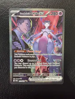 Team Rocket's Mewtwo EX 231/182 Destined Rivals SIR Pokemon English NM - Image 1
