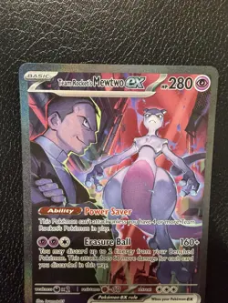 Team Rocket's Mewtwo EX 231/182 Destined Rivals SIR Pokemon English NM - Image 3