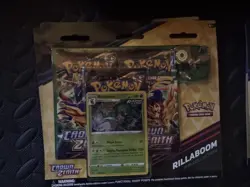 Pokemon Crown Zenith Rillaboom Pin Collection 3 Pack Blister FACTORY SEALED - Image 1
