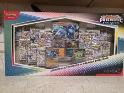 Pokemon TCG Scarlet And Violet Prismatic Evolutions Lucario ex & Tyranitar ex - Image 1